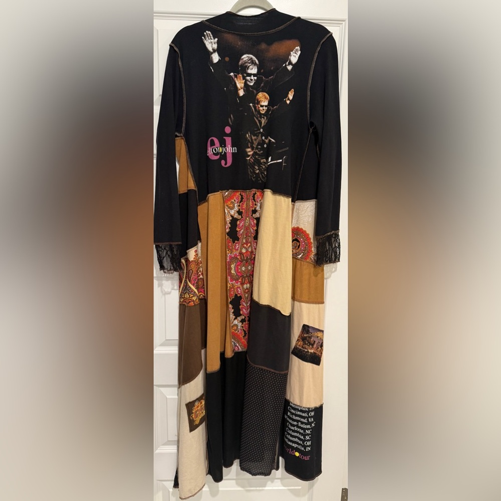 Styles Ever After Vintage ONE OF A KIND Elton John Maxi Duster Size Large